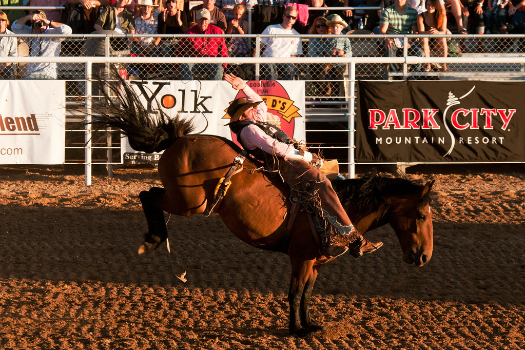 bareback riding Oakley 76th Annual PRCA Rodeo, Oakley, Uta… Sam