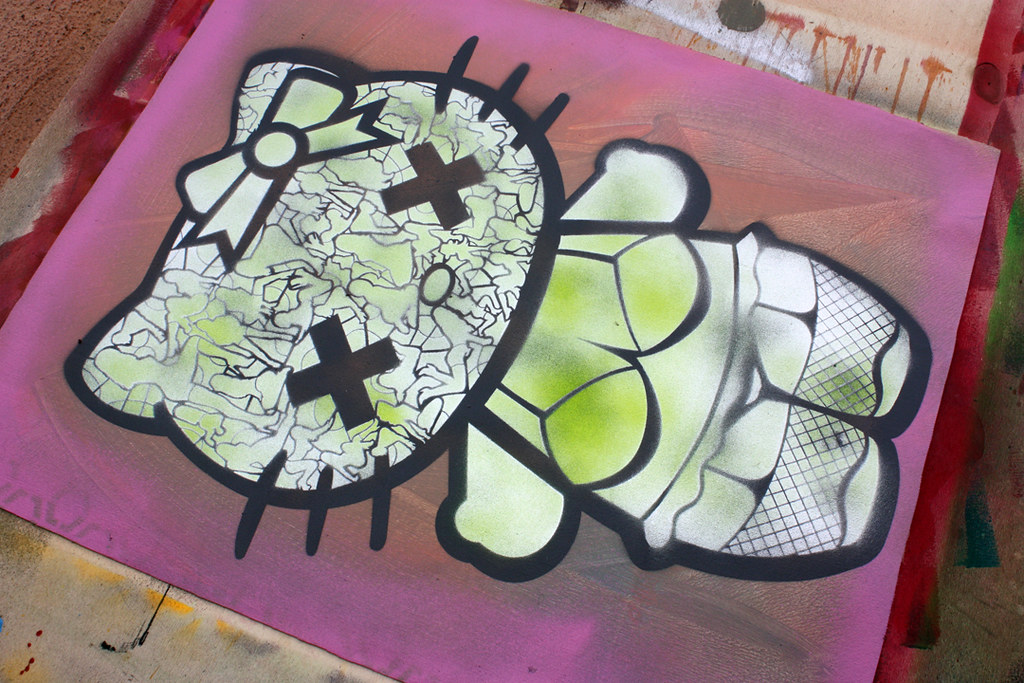 Hello Kitty by DILLON BOY Spray Paint / Acrylic / Oil Pens… Flickr
