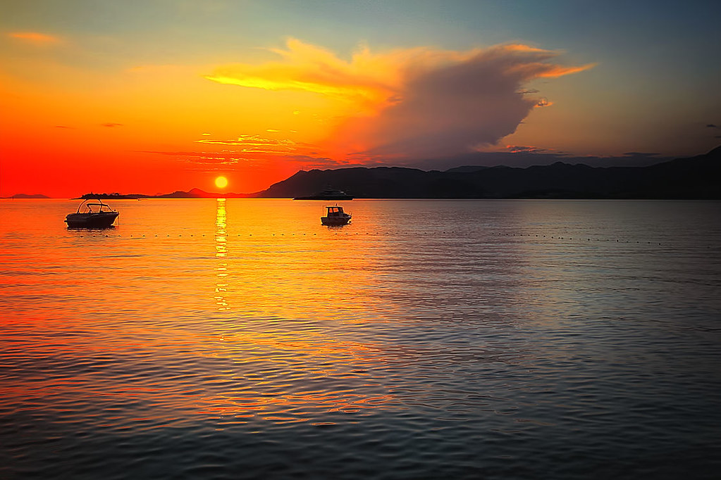 Coucher de soleil en Croatie (Cavtat) Canon EOS 550D