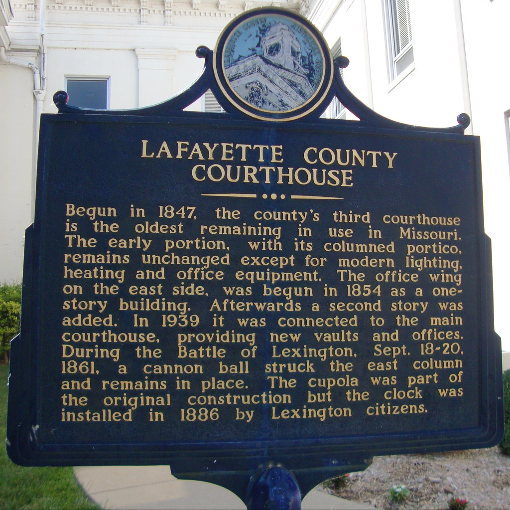 Lafayette County Courthouse Marker (Lexington, Missouri) Flickr
