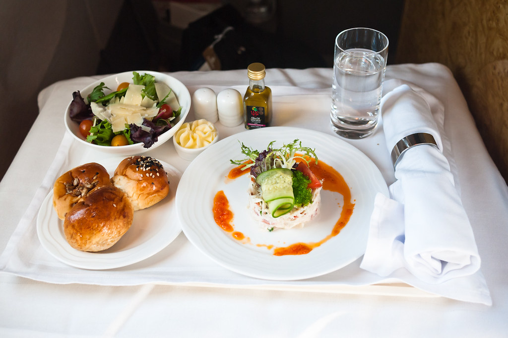 Emirates Business Class Dinner (Appetizer) My first busine… Flickr