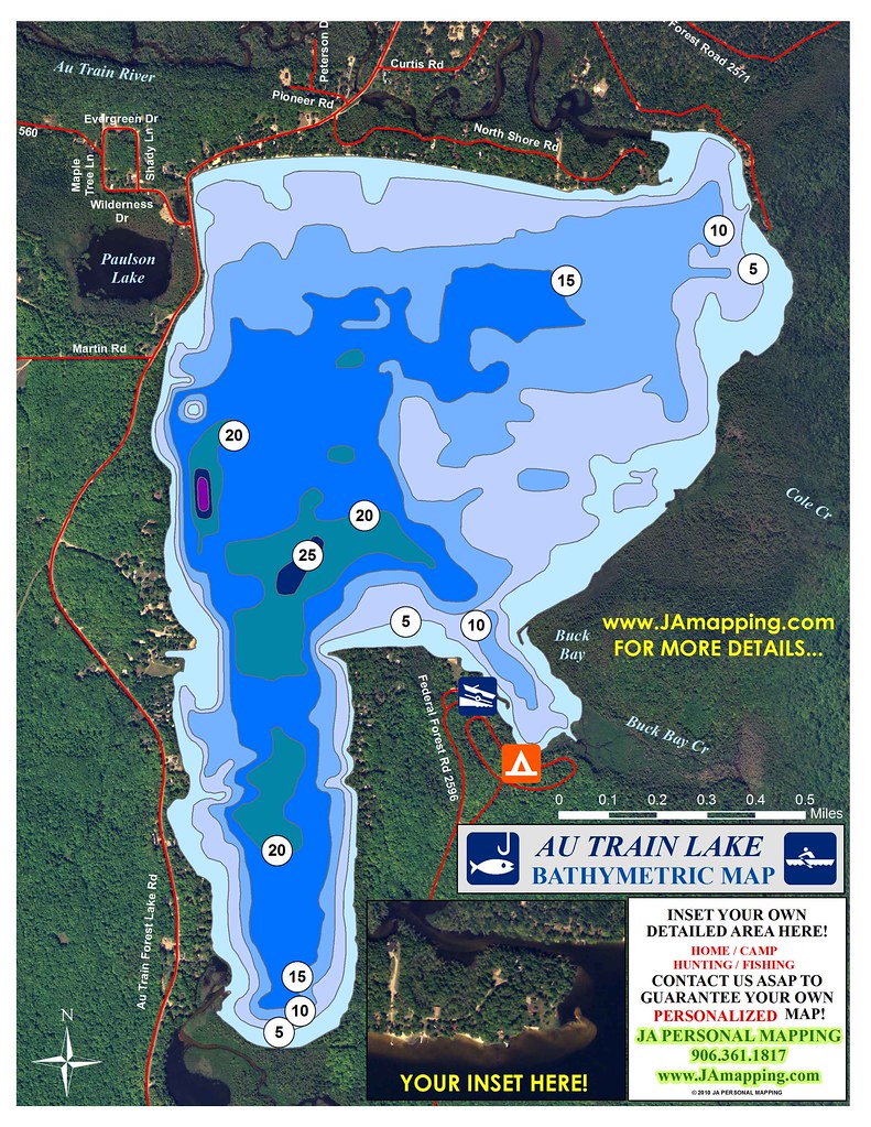 AuTrain Lake Au Train Lake Alger County, Michigan 30+ ft d