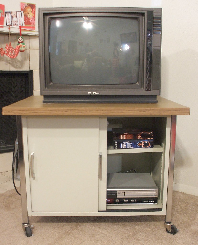 vintage tv stand metal rolling Niku Arbabi Flickr