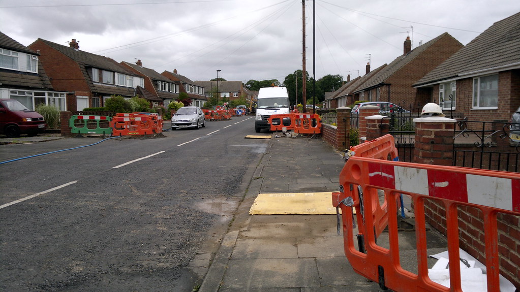 Water road works Caldwell road Gosforth Newcastle upon Tyn… Flickr