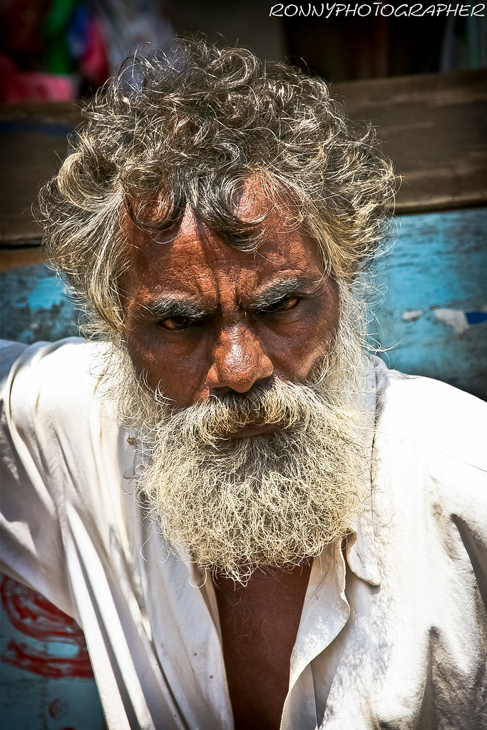 portrait of a bearded manthanjavurtamil nadusouth india… Flickr