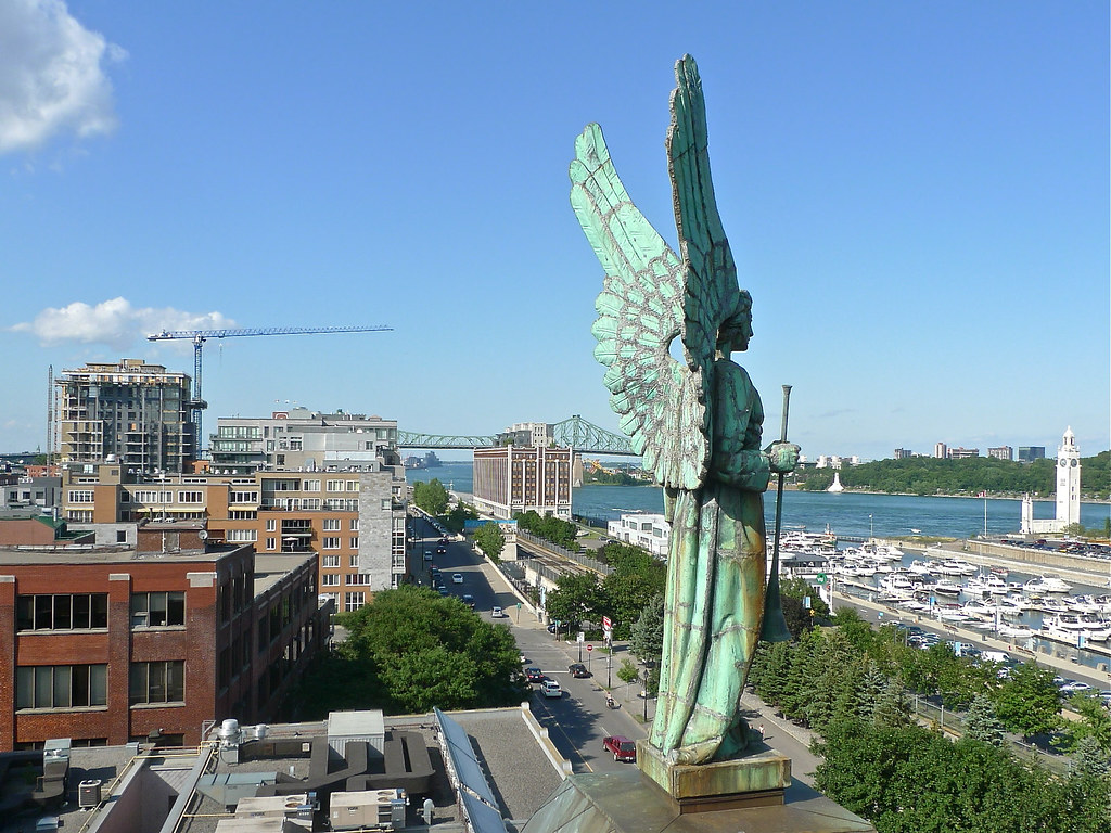 Facing Montreal Harbor Left Angel In the background is t… Flickr
