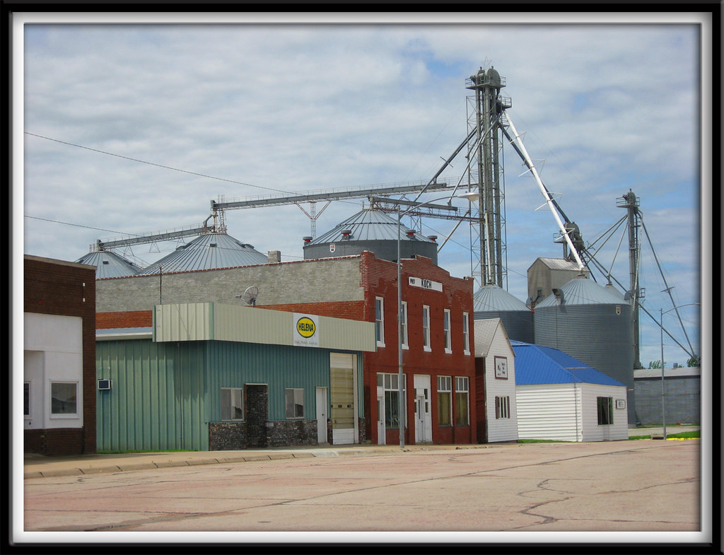 Petersburg, Nebraska Any downtown that has a grain elevato… Flickr