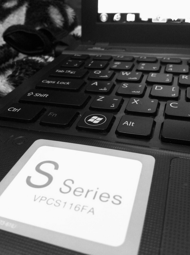My Laptop black and white photo Photo of my laptop while i… Flickr