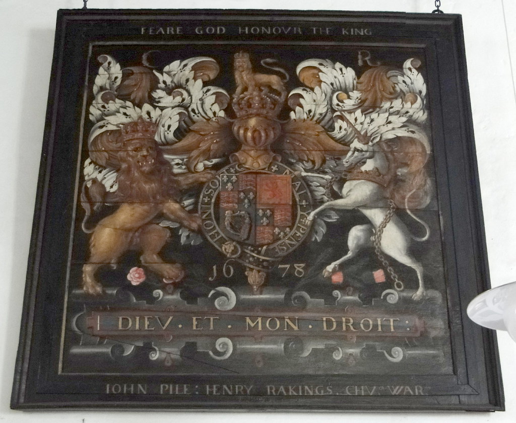 Great Durnford, Wiltshire Royal Arms Charles ll, 1678 Flickr