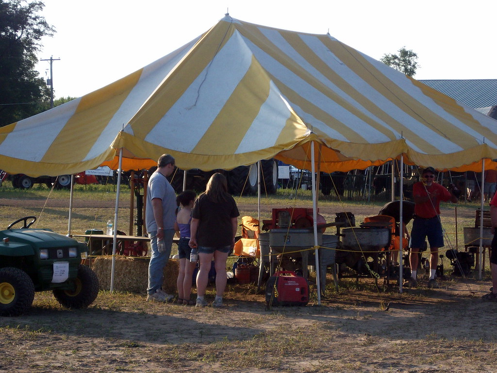 Washing Machine Demonstration Tent. Mark Flickr