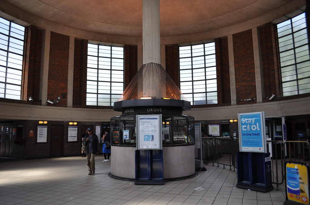 Arnos Grove booking hall Arnos Grove underground station b… Flickr