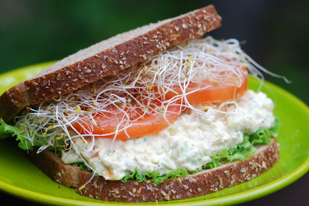 Tuna Salad Sandwich Made with albacore tuna, fresh sprouts… Flickr