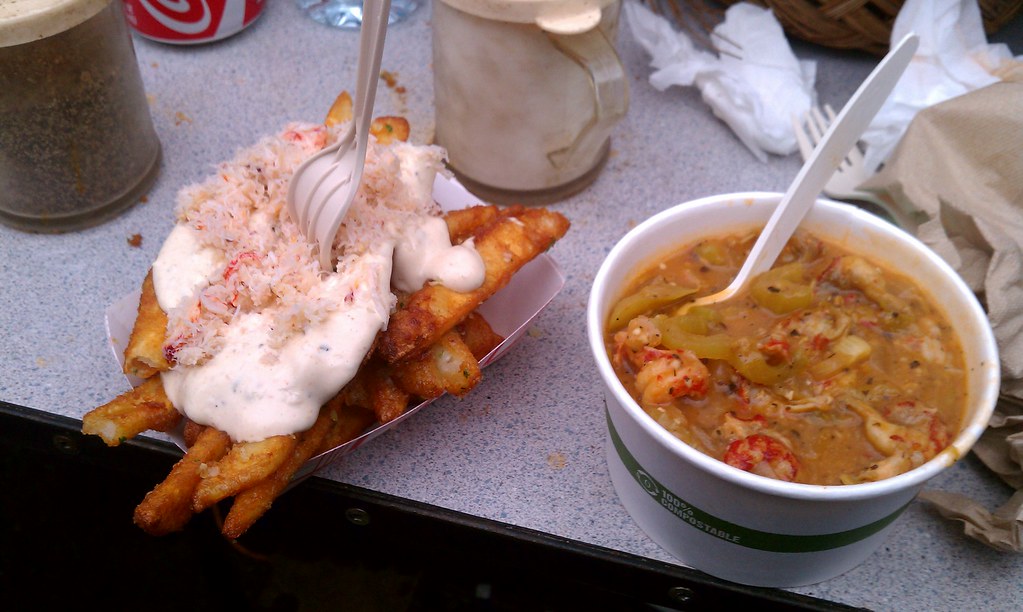 garlic crab fries, crawfish etouffee Alex Chiang Flickr