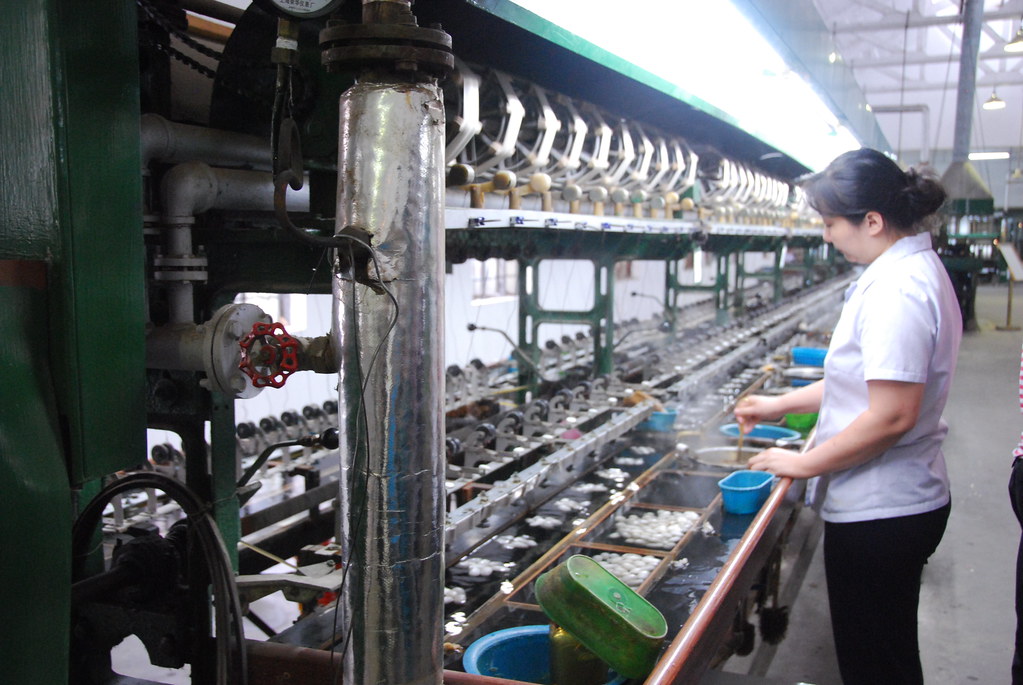 Suzhou Silk Factory Cocoon Cooking Reeling Machine Flickr