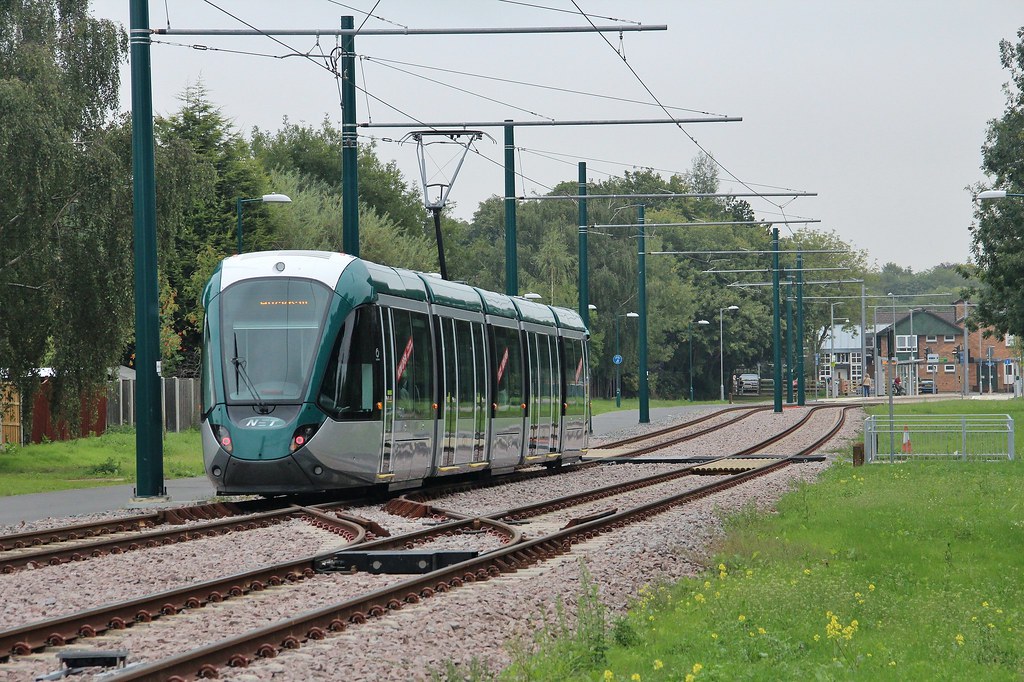 Nottingham tram leaving Bramcote Lane, 8th. September 2015… Flickr