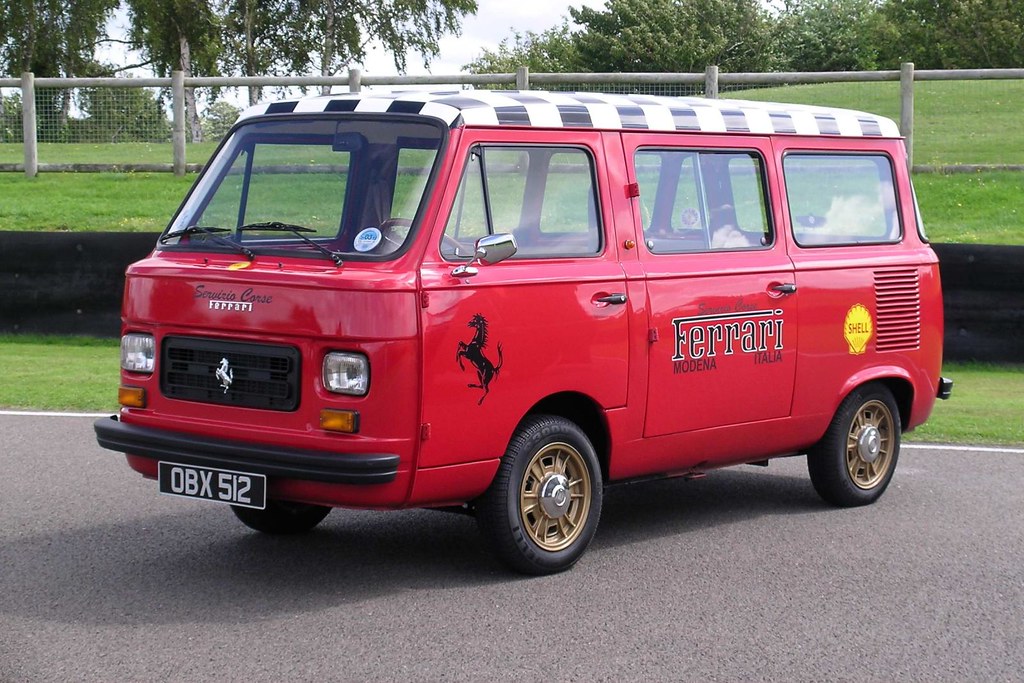 Ferrari Van A Ferrari support van, at the Goodwood Breakfa… Flickr