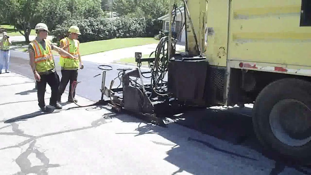 Microsurfacing job, Concordia, KS Flickr