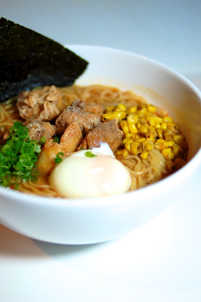 Umi Ramen Chicken Kara'age, spicy miso broth, and the poac… Flickr