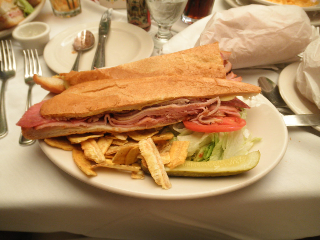 Columbia Restaurant Cuban sandwich (with salami?). Differe… Flickr