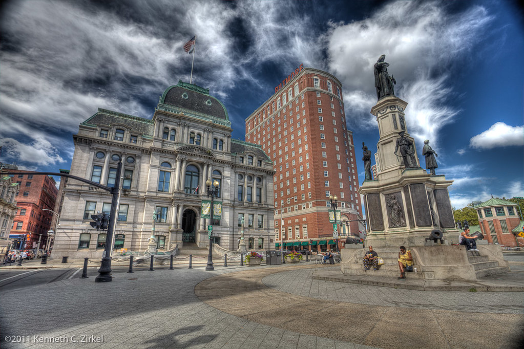 Providence City Hall and Soldiers and Sailors Monument a photo on