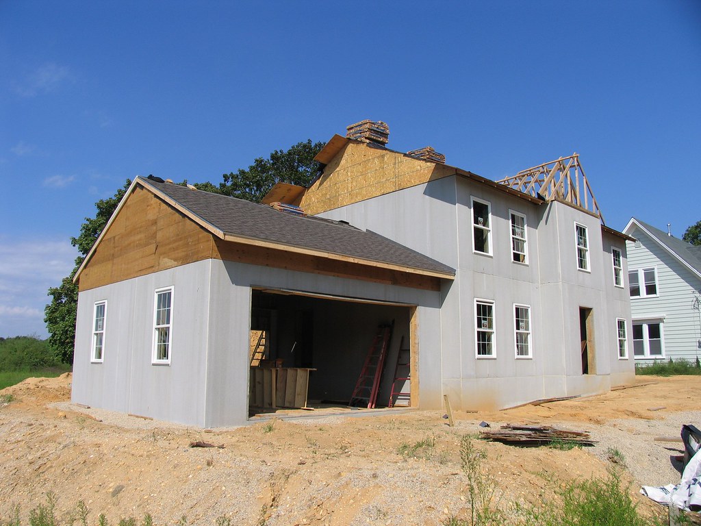 House being built with the AG (Above Grade) System. Flickr