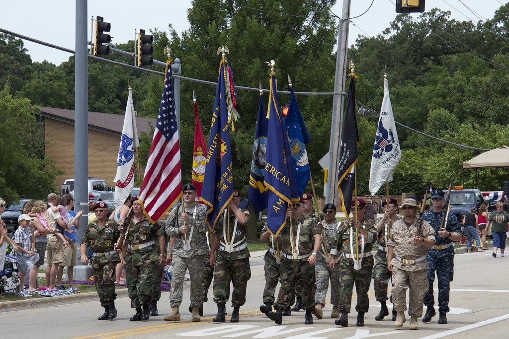 Color guard The color guard who opened the Bartlett, IL In… Flickr