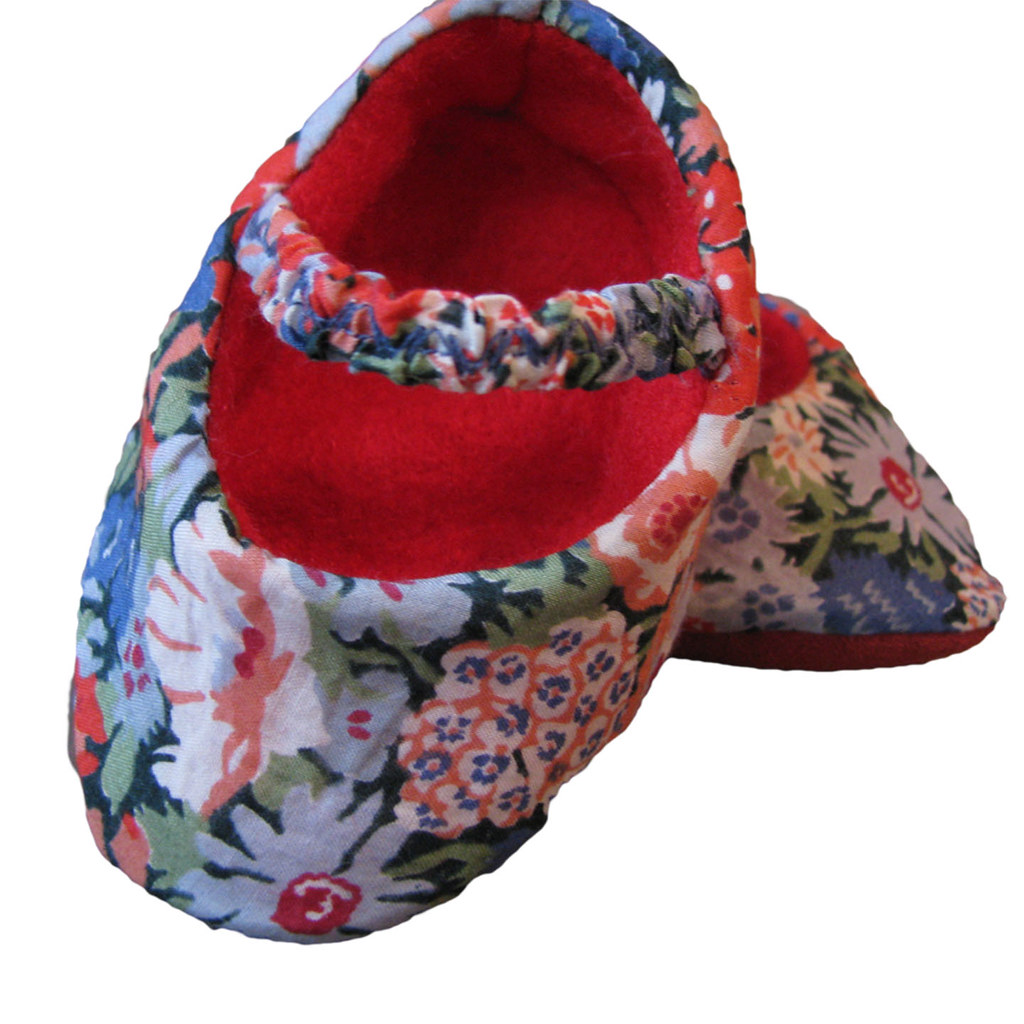 liberty print fabric newborn baby shoes They are a perfect??? Flickr