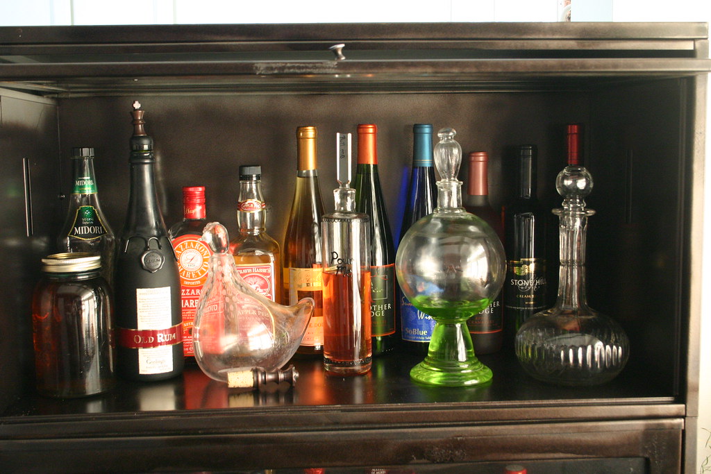 Lawyer Bookcase Bar As seen at Amanda