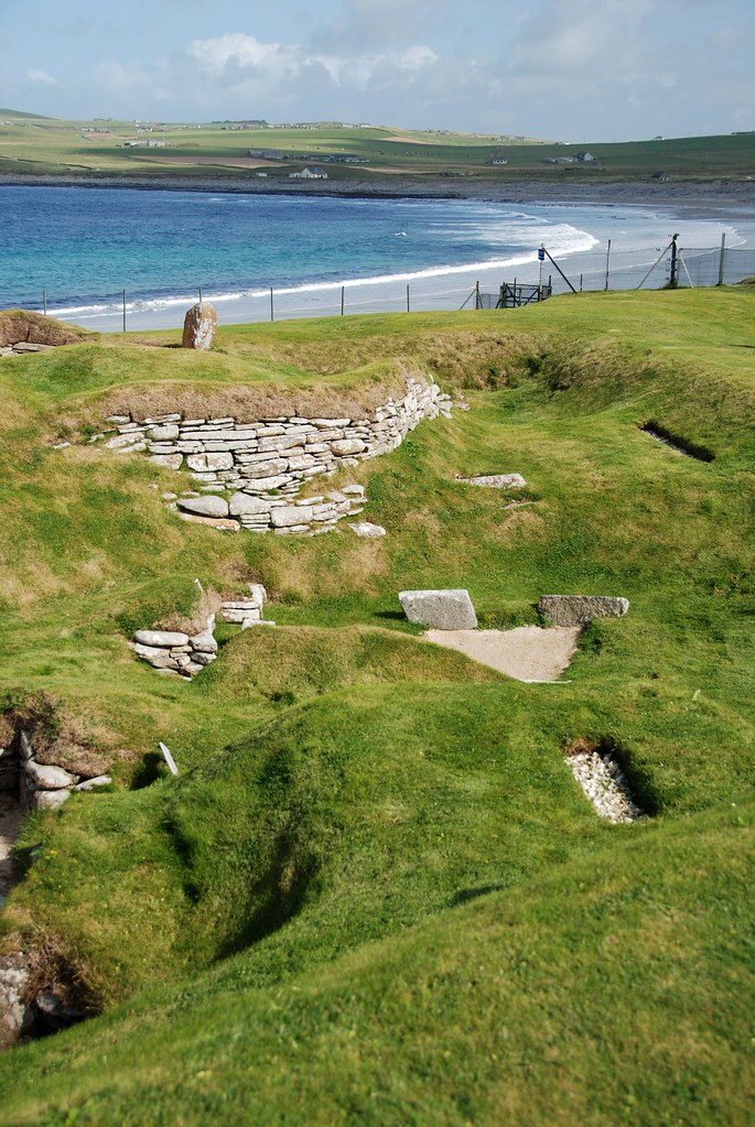 Birsay Village Skara Brae Neolithic settlement at the Bay … Flickr
