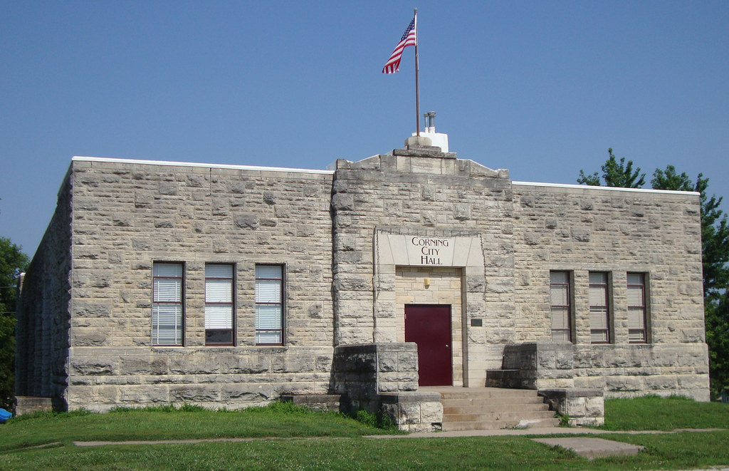 Corning, Kansas City Hall Corning is located in southern N… Flickr