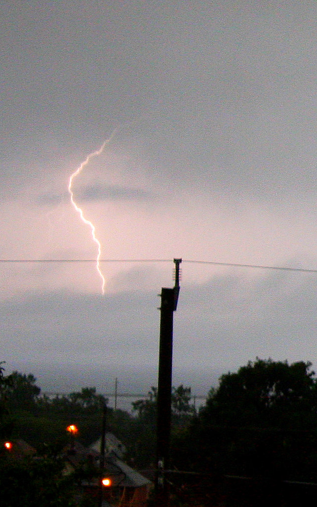 Zap! Bolts of lightning continuously entertained storm wat… Flickr