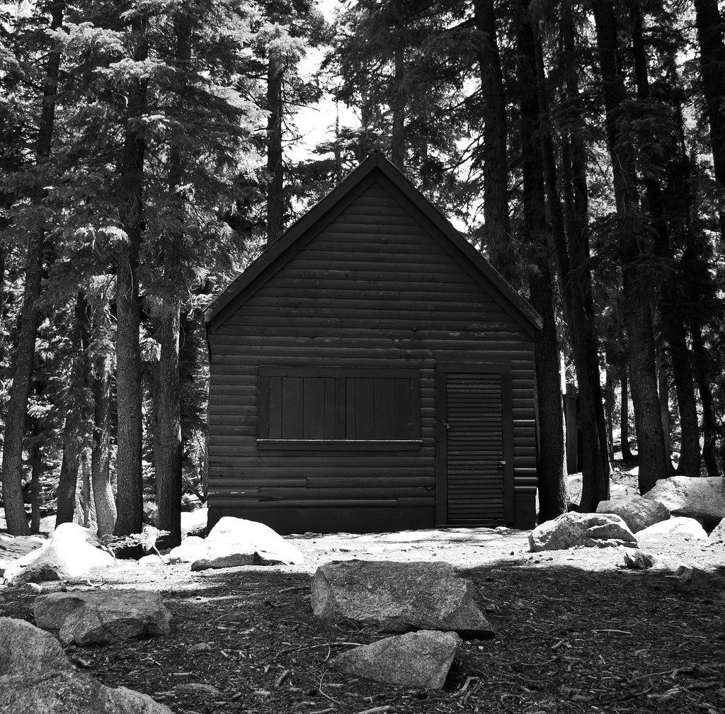 Mosquito Lakes hunting cabin still snow on the ground in J… Flickr