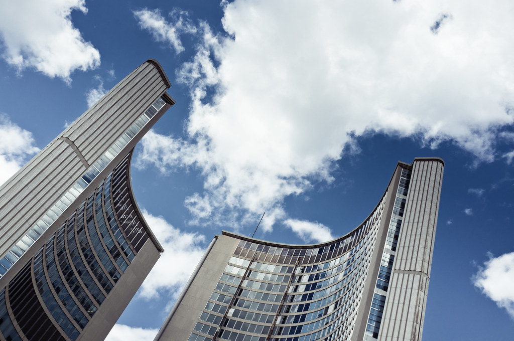 Concrete & Glass Toronto's New City Hall on a nice sunny d… Flickr