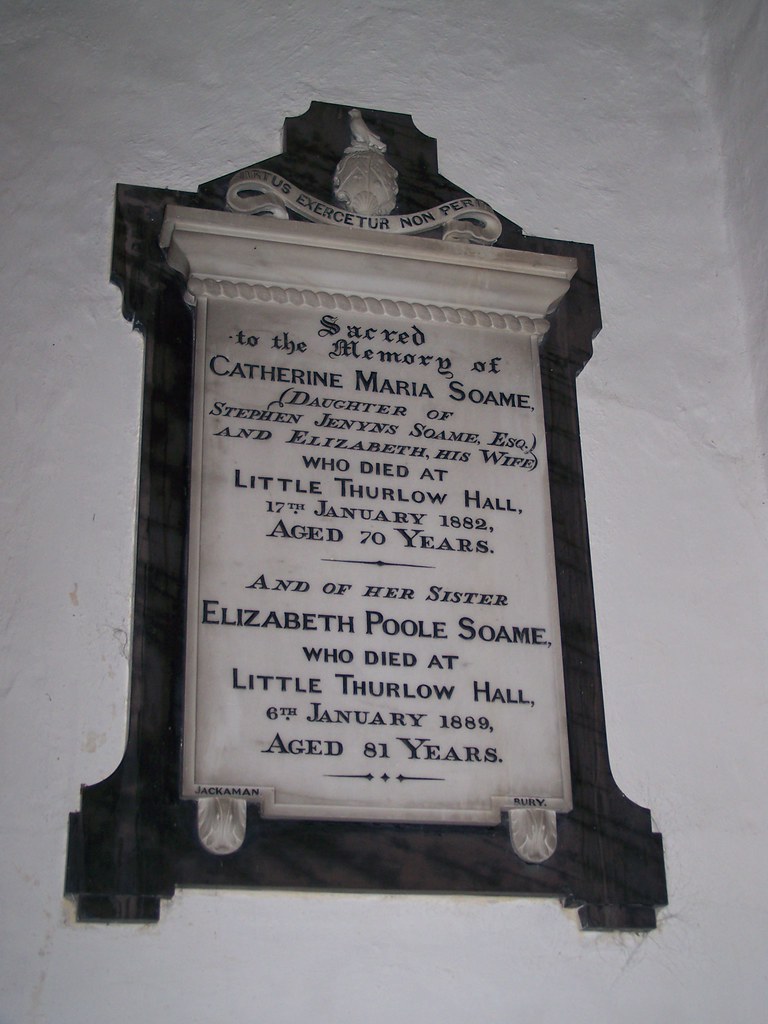 Suffolk, Little Thurlow Last two Catherine Maria Soame d… Flickr