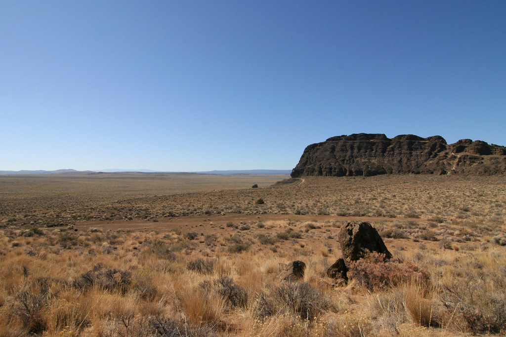 Fort Rock and the Fort Rock Valley Looking South A lot of … Flickr