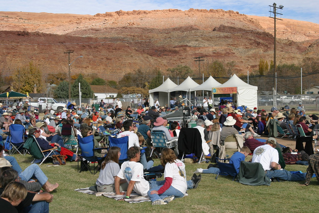 moab folk festival schedule 2023 Crowd 5 copyrighted by Bill Godschalx Moab Folk Festival Flickr