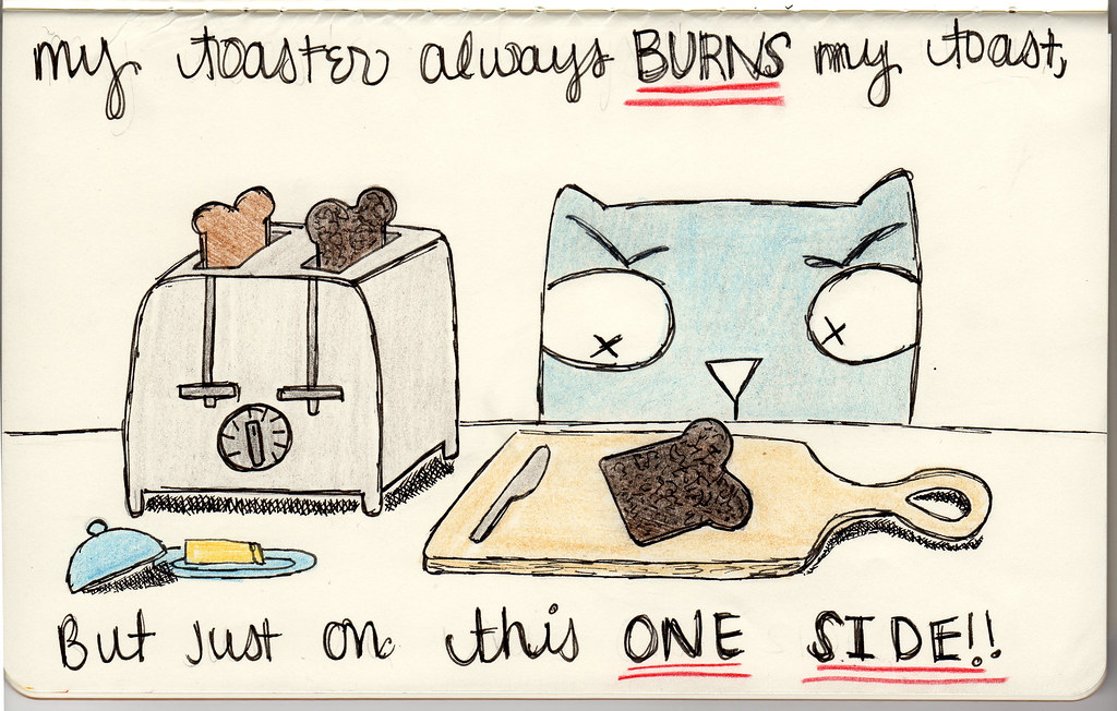 Day 7 My toaster always burns my toast, but just on this… Flickr