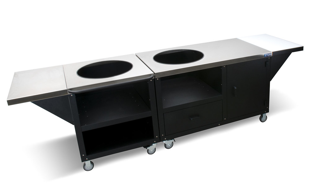 52" and 30" ceramic grill tables with extensionshelves Flickr