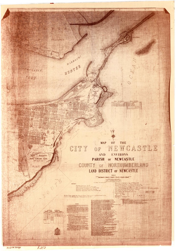 M4641 Map of the City of Newcastle and environs, 1958. Flickr
