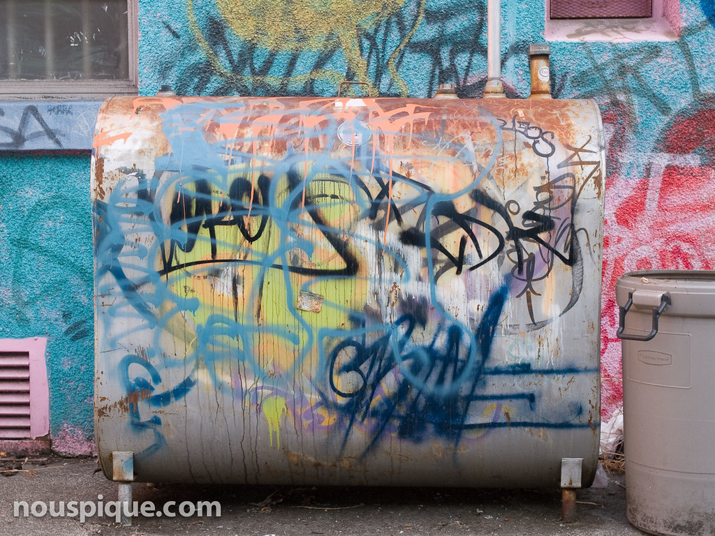 Oil Tank Oil Tank Graffiti in Victoria, B.C. David Allan Barker