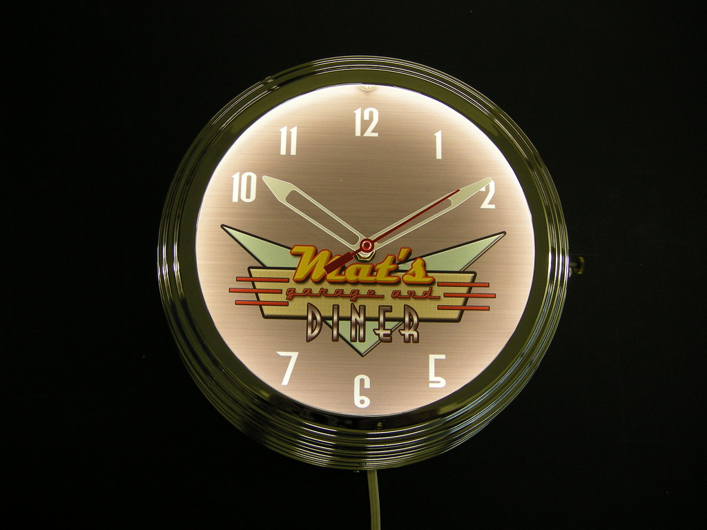 Neon Clock, Custom, Indoor, Lumichron Factory Ian Macartney Flickr