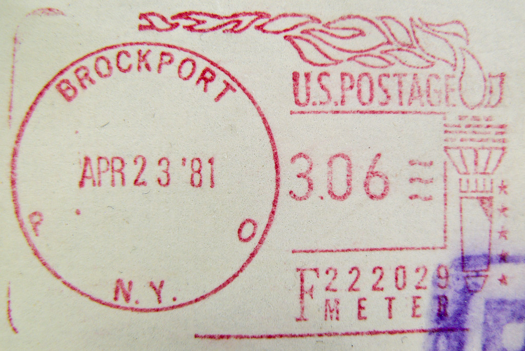 stamp Pitney Bowes / Friden Singer? Meterstamp USA u.s. po… Flickr