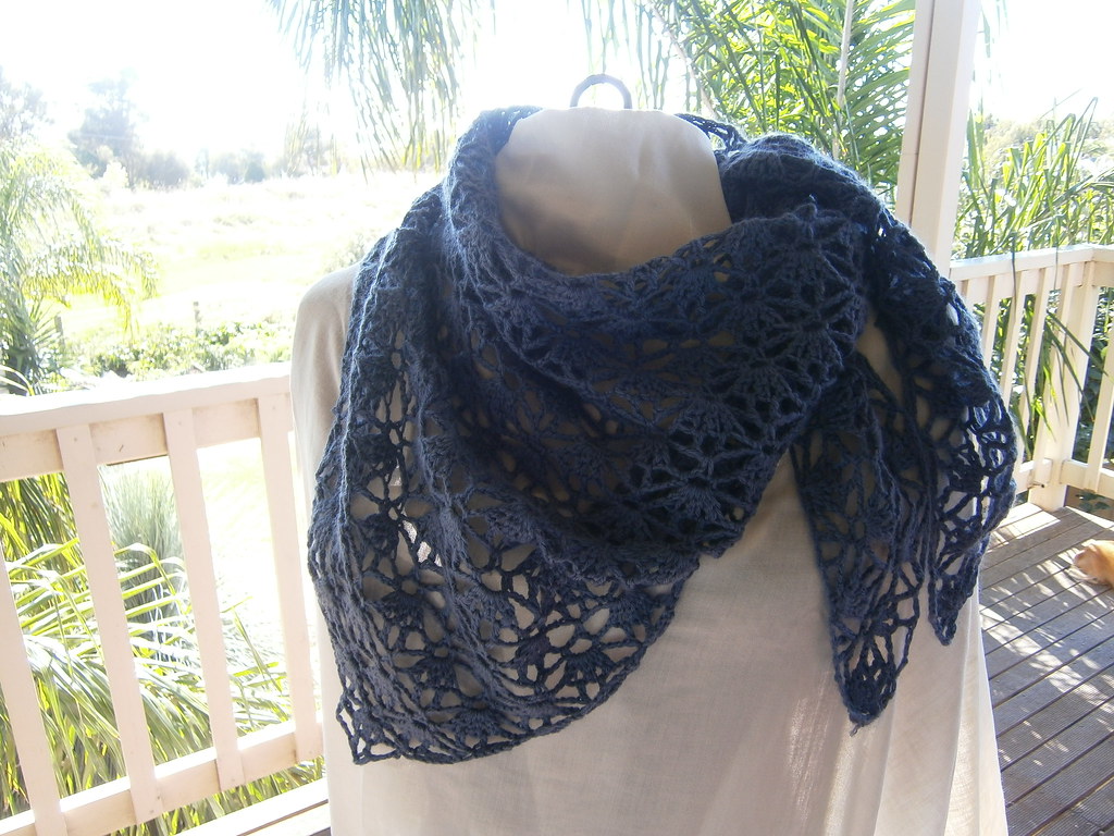 Blue jeans shawl wevs36 Flickr