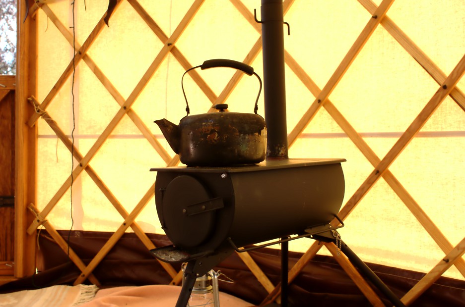 Inside The Yurt 5 The wood burning stove is not the tradit… Flickr