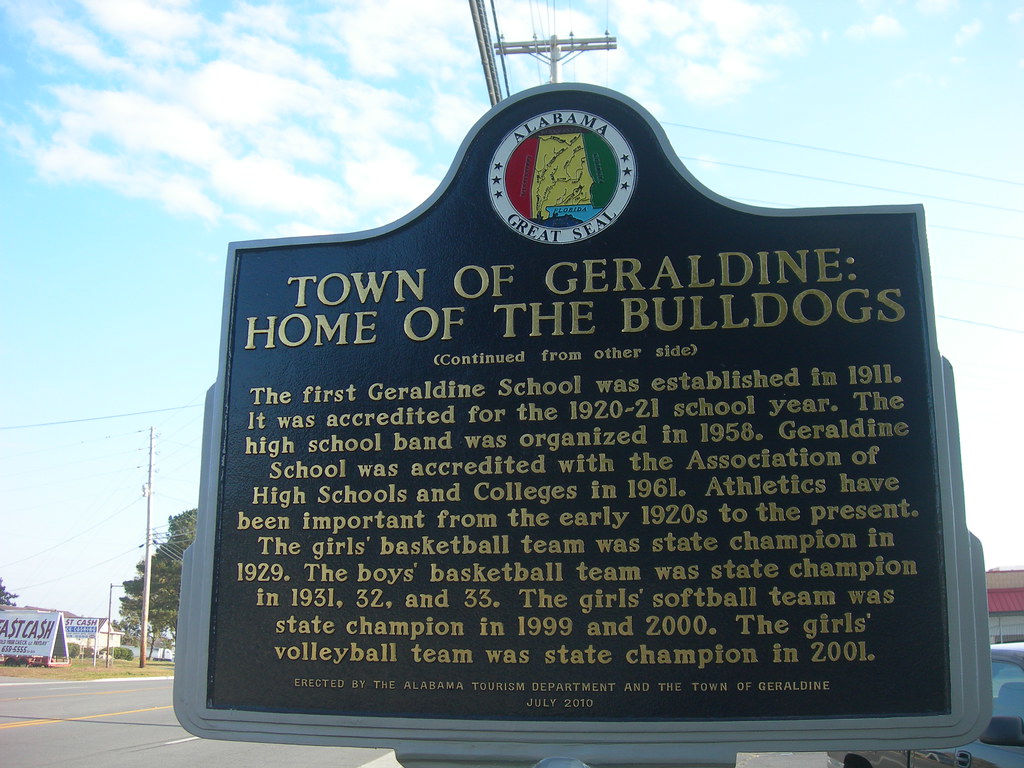 Town of Geraldine Historic Marker Erected in front of City… Flickr