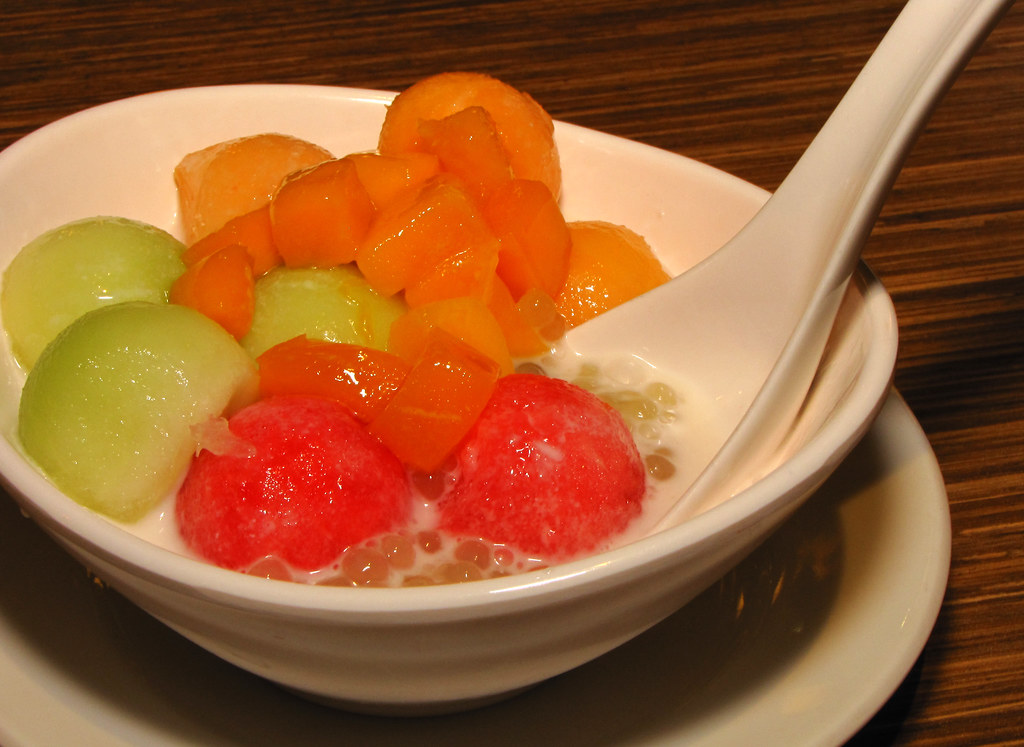 Melon with tapioca mango, watermelon, cantaloupe, honeydew… Flickr