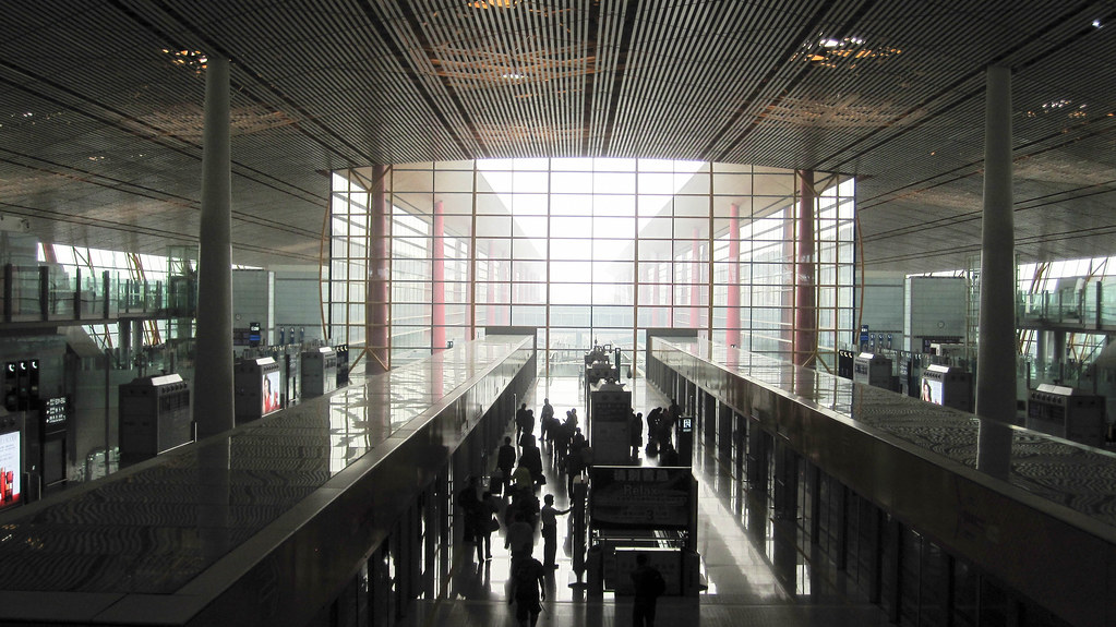 an airport with impressive imperial references / olymp… Flickr