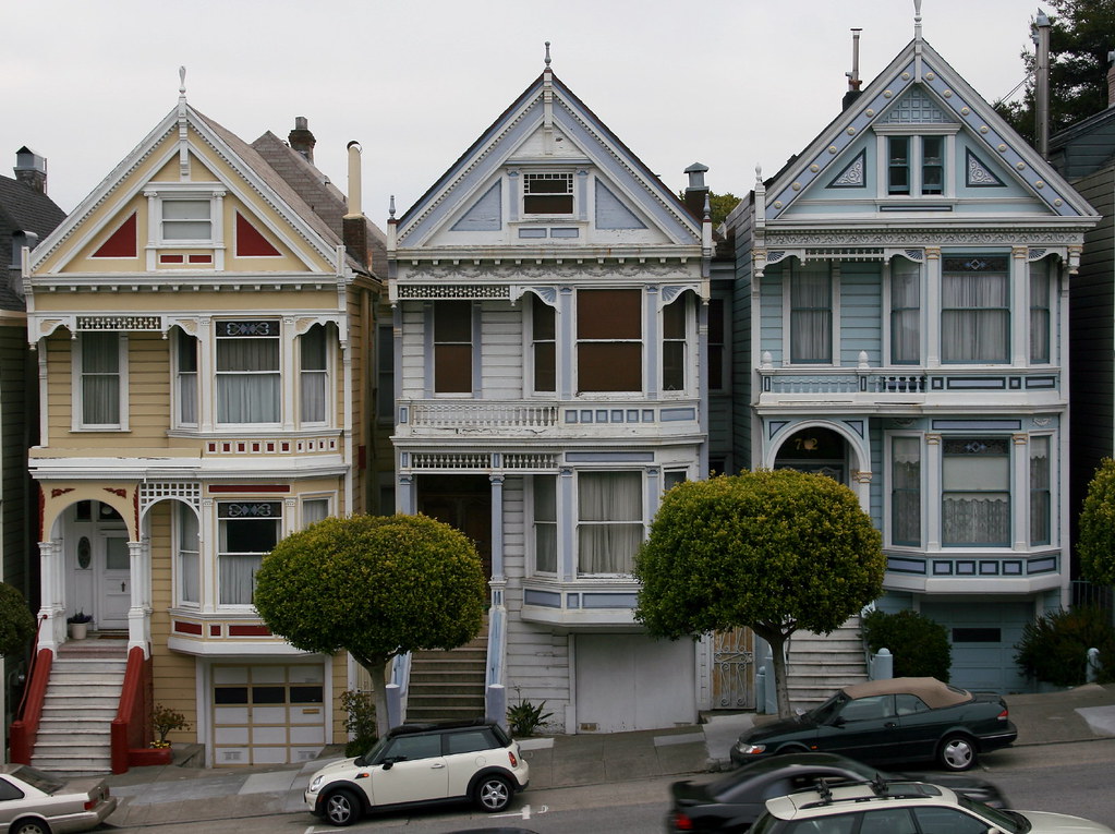 Three Sisters Three of the Seven Sisters houses Alamo Squa… Flickr