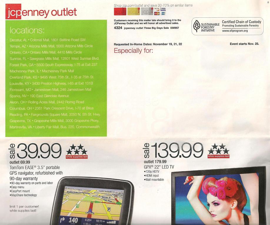 JCPenney Outlet Black Friday 2011 Ad Scan Page 16 Flickr