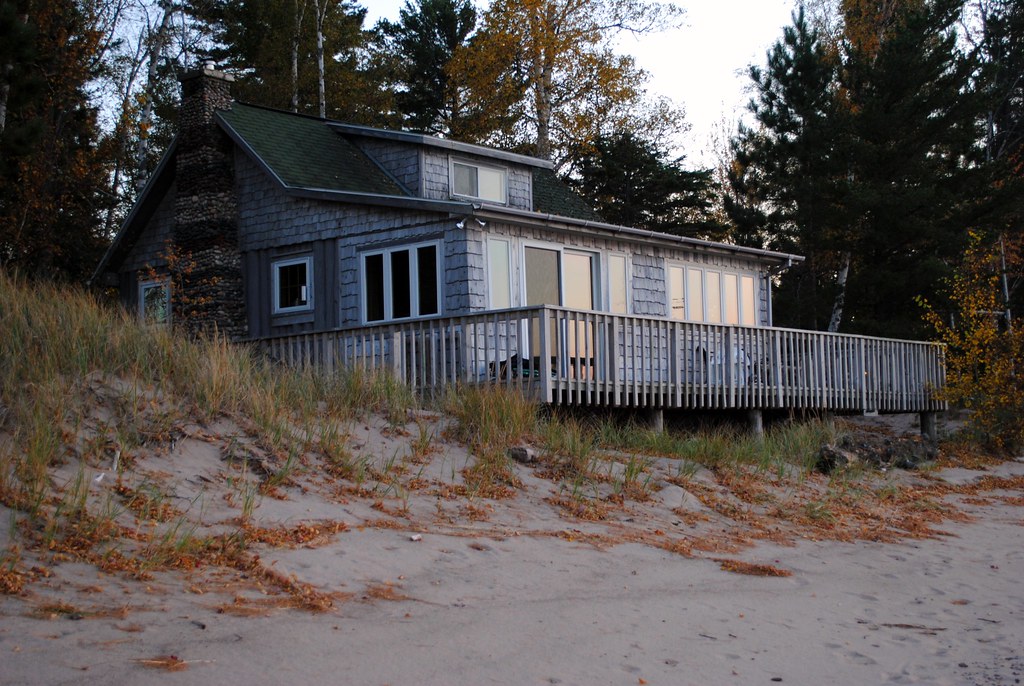 Beach house on Lake Superior. Michigan's upper peninsula. Flickr